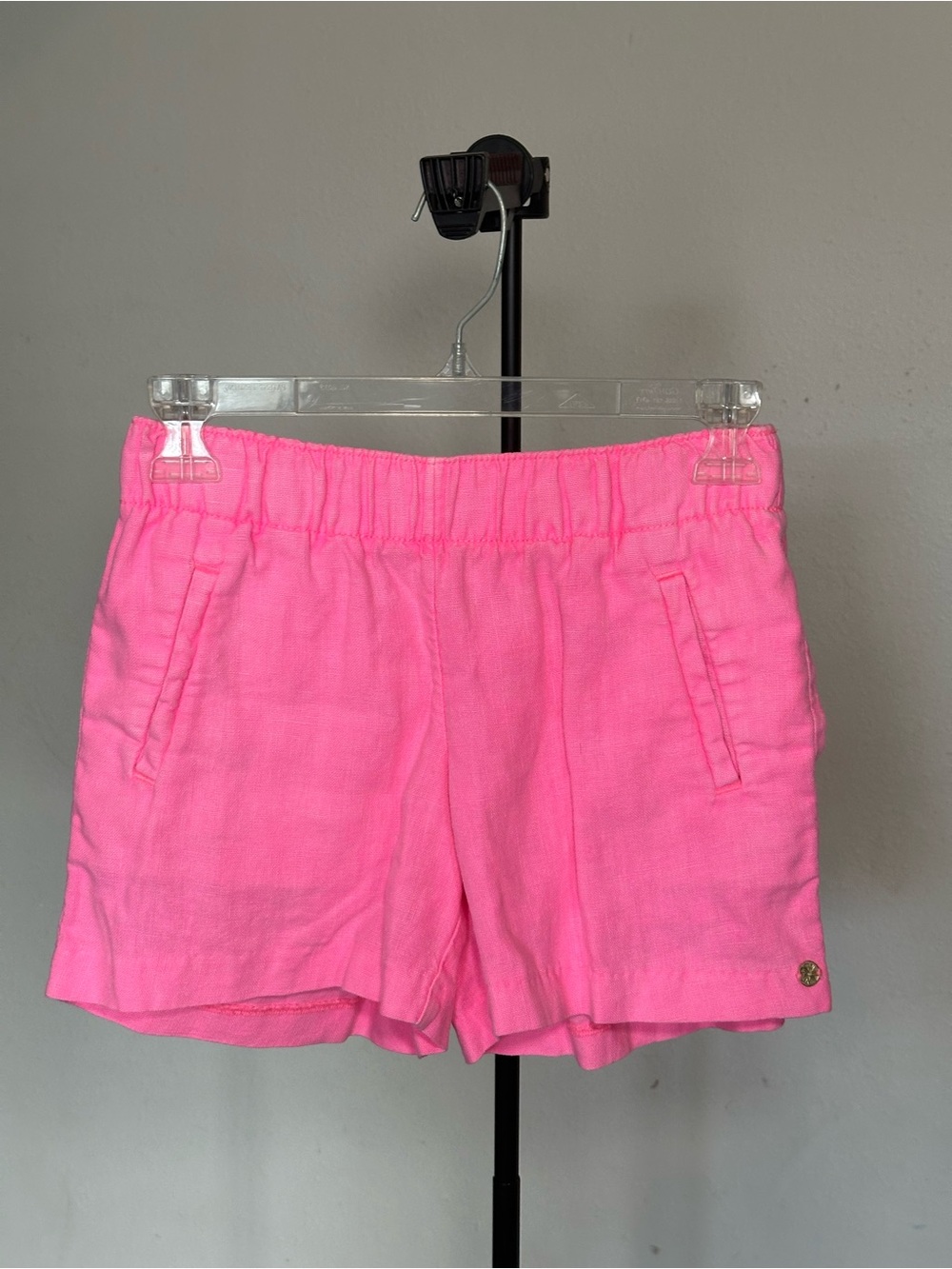 Lilly Pulitzer Bright Pink Elastic-Waist Bermuda Shorts
